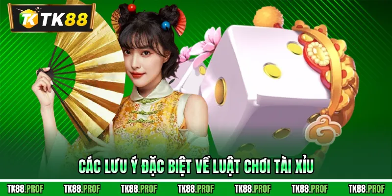 Các lưu ý đặc biệt về luật chơi tài xỉu 